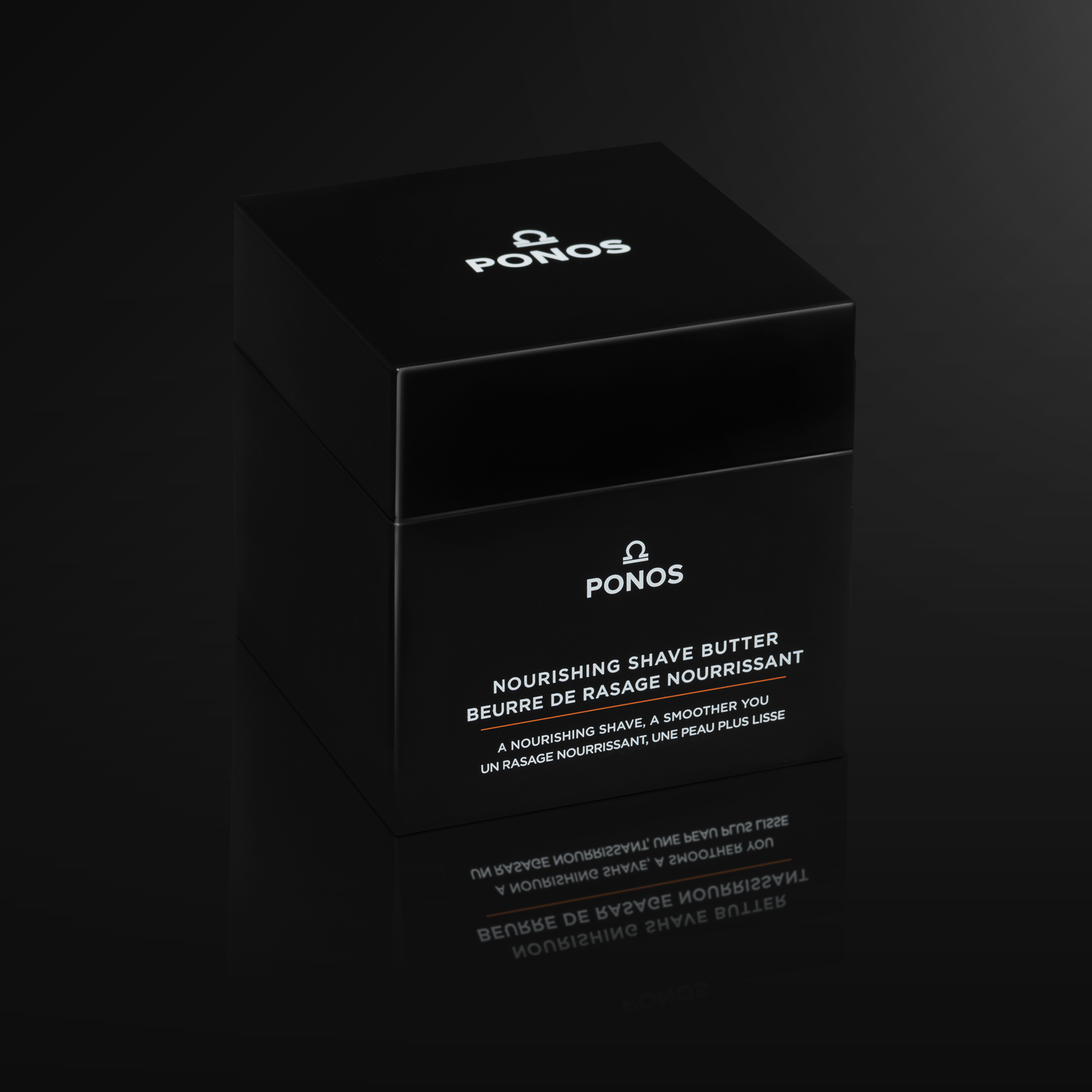 Men's shave butter with jar - front view