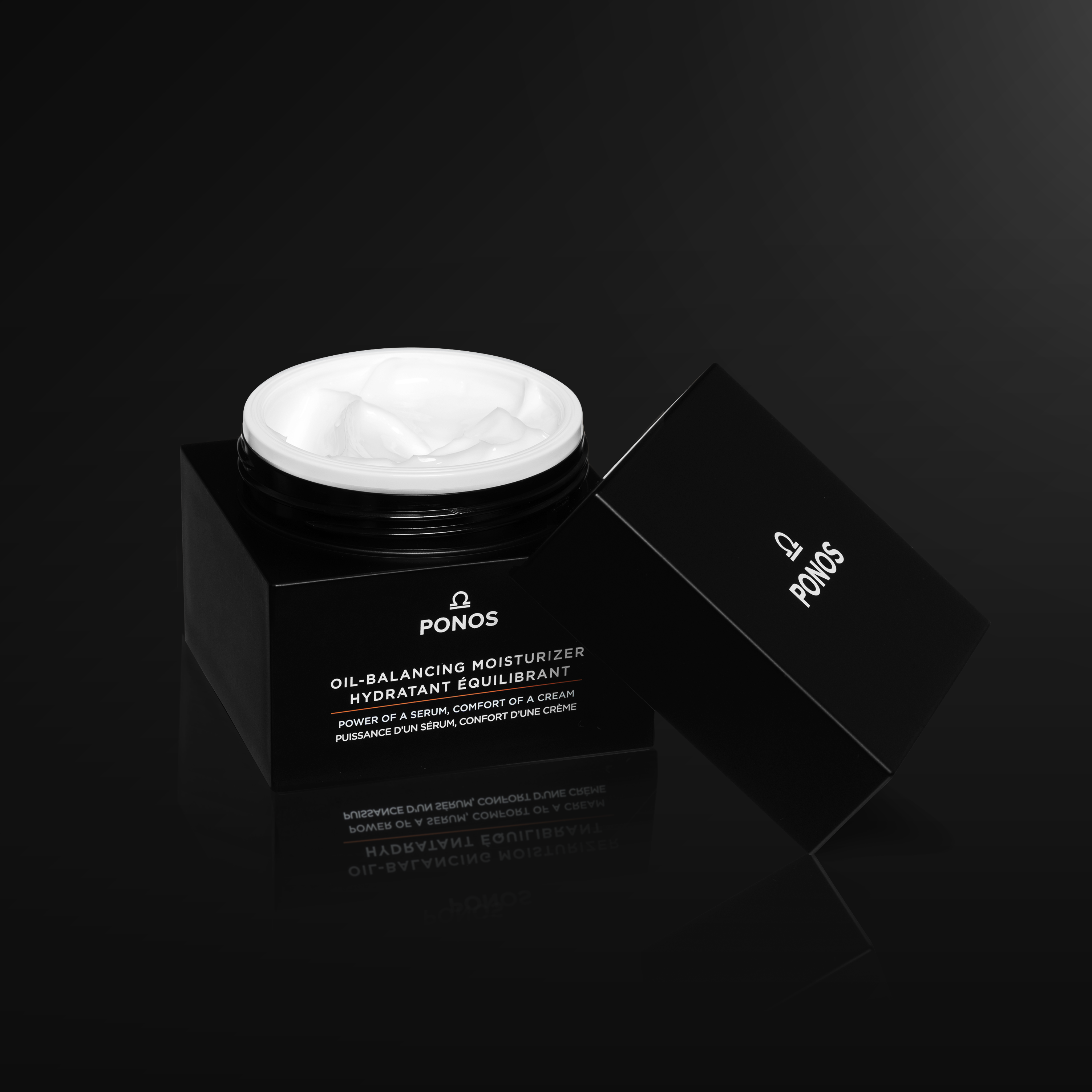 PONOS Skincare moisturizer box open showing vitamin C product