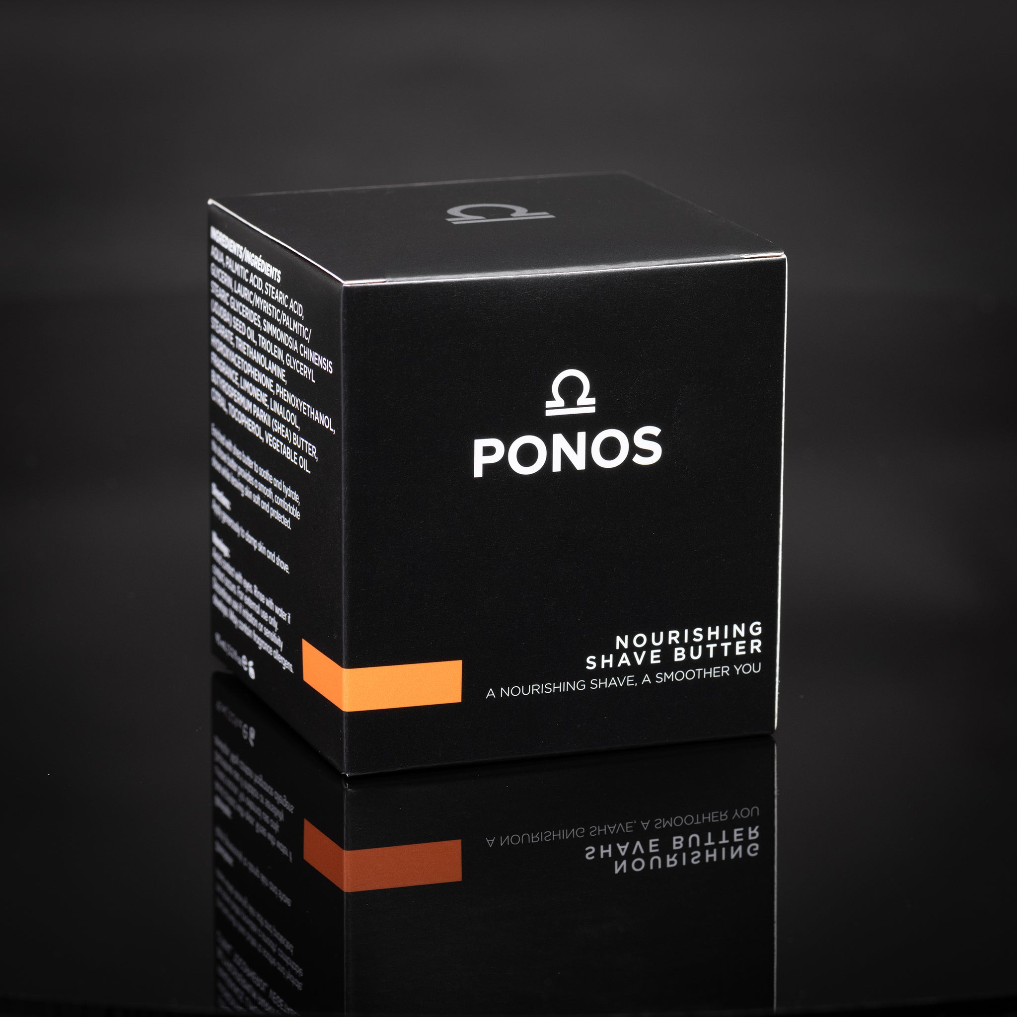 PONOS Nourishing Shave Butter box - hydrating men's shave cream